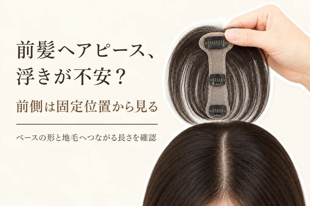 前髪 ヘアピースが浮く？クリップ位置・ベース形・地毛になじむ長さの選び方