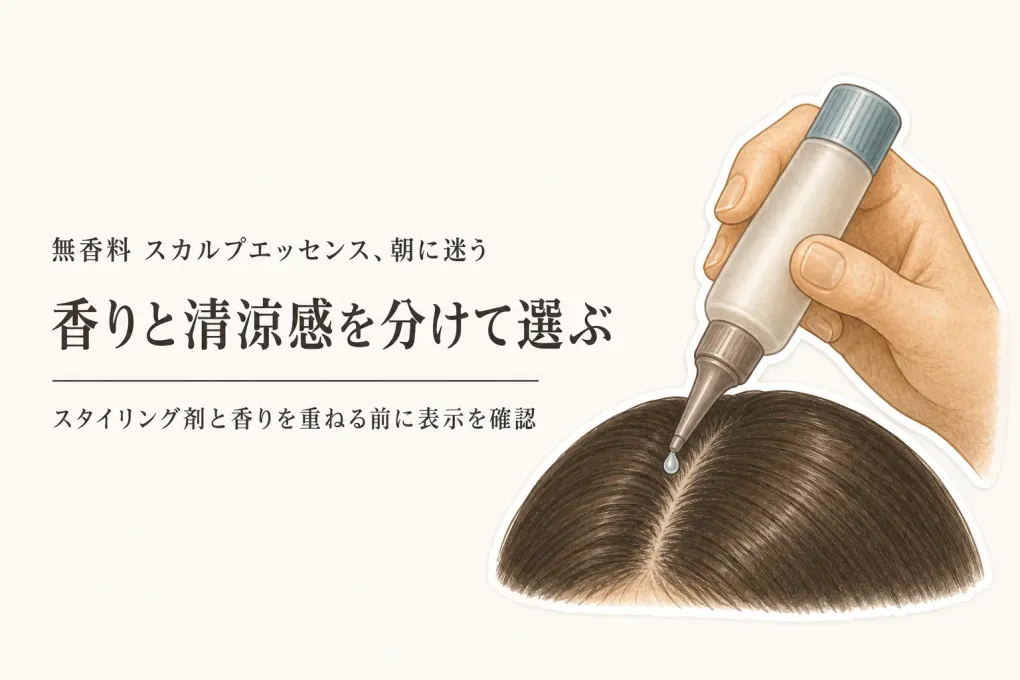無香料 スカルプエッセンスは朝向き？ヘアスタイリング剤と香りを重ねない選び方